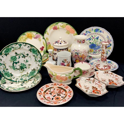 143 - Masons Ironstones, various patterns including; Mandalay Red, Golden Azalea, Mandalay, Fruit, Chartre... 