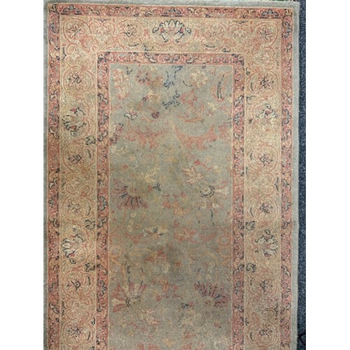 178 - A Turkish woollen rug, 233cm x 180cm; another smaller rug, 158cm x 83cm, (2).