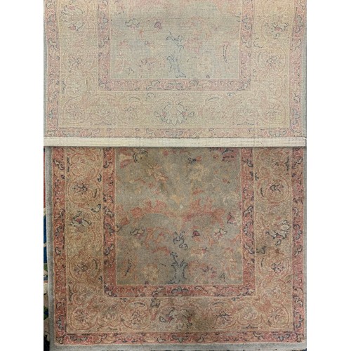 178 - A Turkish woollen rug, 233cm x 180cm; another smaller rug, 158cm x 83cm, (2).