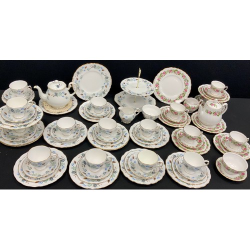 186 - A Colclough Tea Service for ten; and another small tea service.