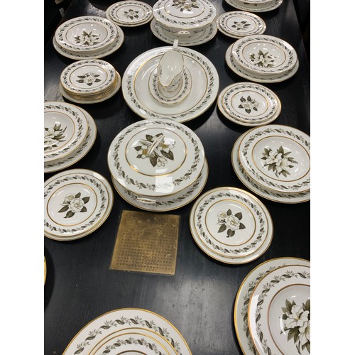 198 - Royal Worcester ‘Bernina’ dinner service for eight comprised of; twelve dinner plates, eight medium,... 