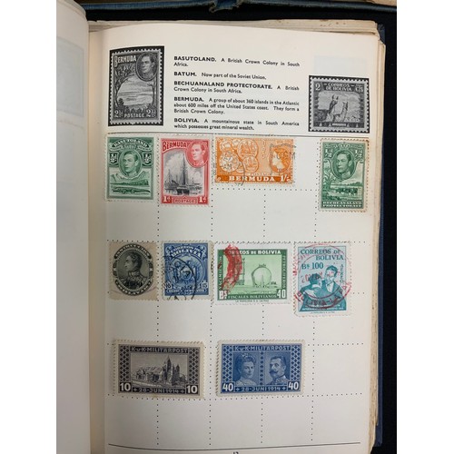 295 - Stamps - all world collection in 2 albums - including GB, Germany, China, America, Manchuria, India,... 
