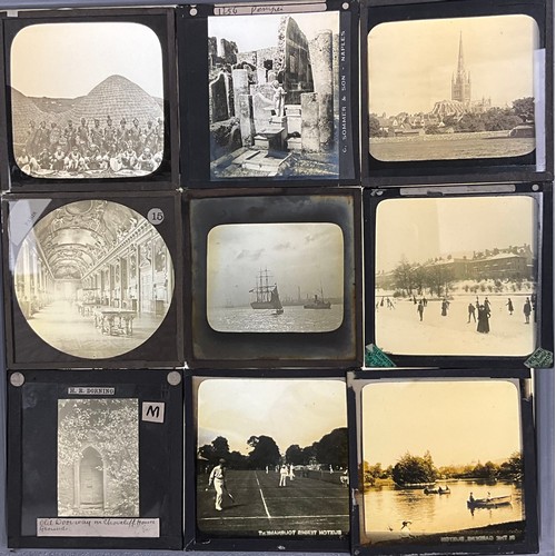 309 - Magic Lantern Slides - Victorian and Edwardian subjects - Topographical, Architectural, Travel, Bota... 