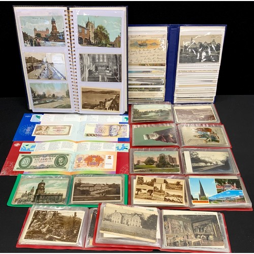 314 - Postcards & Ephemera - Local interest and other cards inc Ashover/Miltown, Chesterfield and Claycros... 