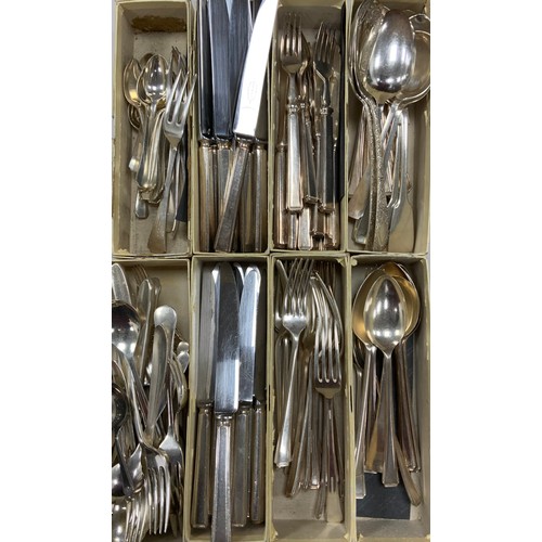 342 - Dyson and sons flatware including; knives no forks, fish knives and forks, spoons; etc