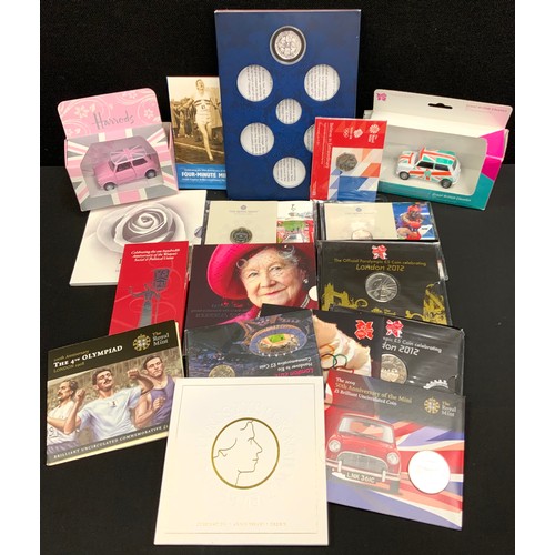 344 - Coins & Tokens - Brilliant uncirculated London Olympic 2012 £5.00 celebration coin, Paralympics , 50... 