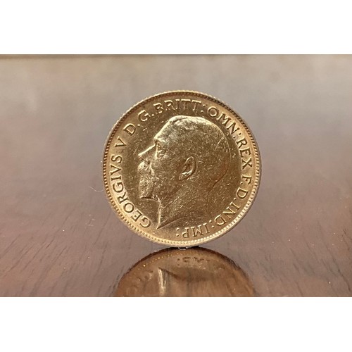 471 - A George V half sovereign 1914, 4g