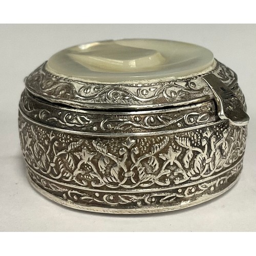 56 - An Egyptian silver box