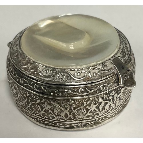 56 - An Egyptian silver box