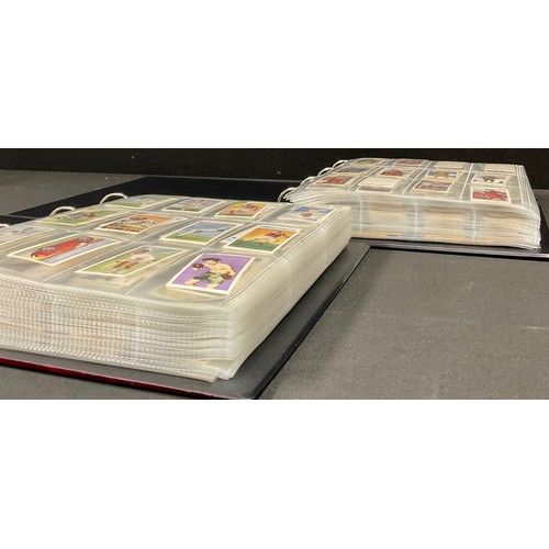 347 - Two albums of cigarette/tea cards plus silks, album 1, 1900 Early Ogdens Guinea Gold, x 150, actress... 
