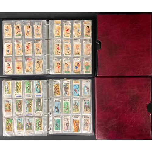347 - Two albums of cigarette/tea cards plus silks, album 1, 1900 Early Ogdens Guinea Gold, x 150, actress... 