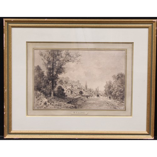 357 - Maxime Lalanne (1827-1886)
French Village Scene
signed, charcoal, 30cm x 44.5cm