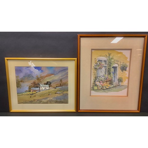 358 - Michael Crawley (Bn.1938)
Langdale, Cumbria
signed, watercolour, titled to verso, 20.5cm x 27.5cm;
W... 