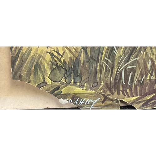 365 - Abu Baker (A.B.) Ibrahim (1925-1977)  After the Haul  signed, watercolour on paper, 27cm x 37cm; ano... 