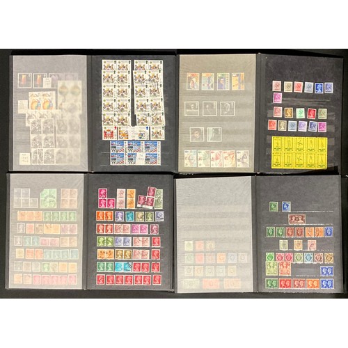 469 - Stamps - GB collection QV to modern in four stockbooks, few early but h/v machins, etc to £10 f/v, g... 