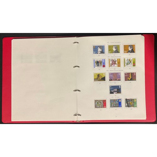 470 - Stamps - a Stanley Gibbons GB album, 1840-1986, sparse early in mint from 1970-1986