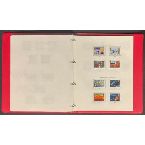 470 - Stamps - a Stanley Gibbons GB album, 1840-1986, sparse early in mint from 1970-1986