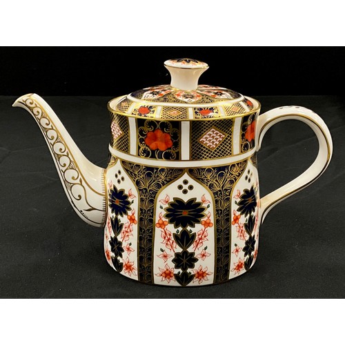 36 - A Royal Crown Derby 1128 Old Imari tea pot, second quality, 17cm high