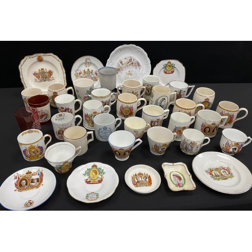 53 - Royal Commemoratives - Queen Victoria and later, including Shelley, Royal Doulton, Bourne Denby, Roy... 