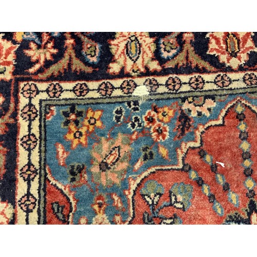 198 - A hand-knotted Persian Hamadan style Garden carpet or rug, 188cm x 129cm, early 20th century.