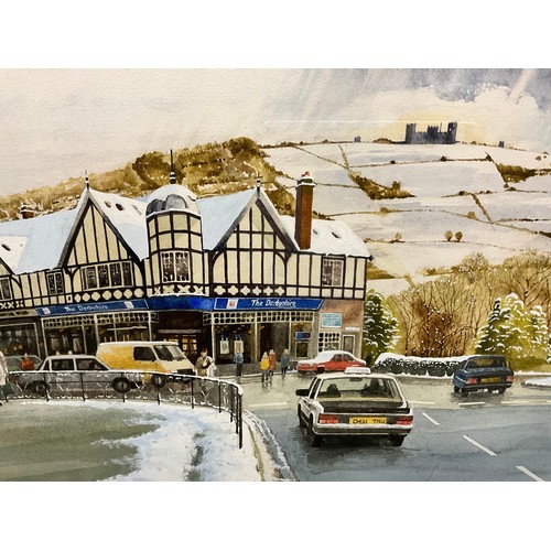 237 - David J. Gibbons (British, 20th century), Matlock in Winter, signed, watercolour, 44cm x 61cm.