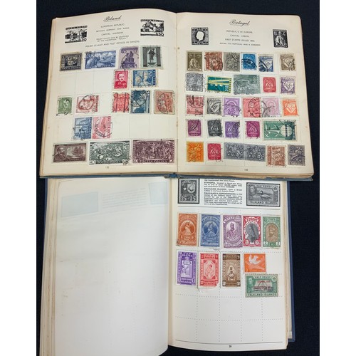 260 - Stamps - all world collection in 2 albums - including GB, Germany, China, America, Manchuria, India,... 