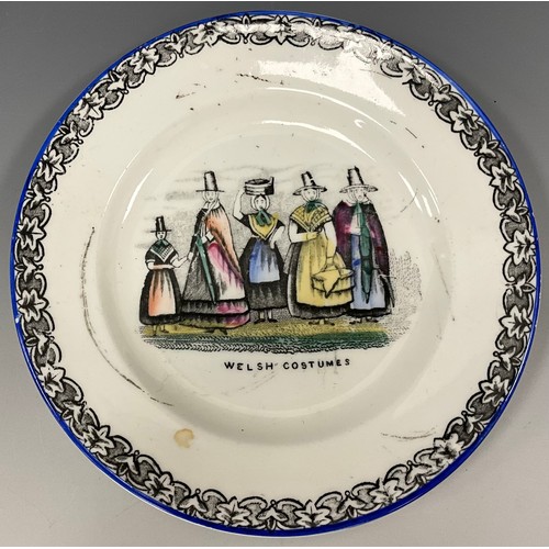 1257 - A 19th century pearlware nursery plate Little Titty, commemorating the birth of Prince Albert Edward... 