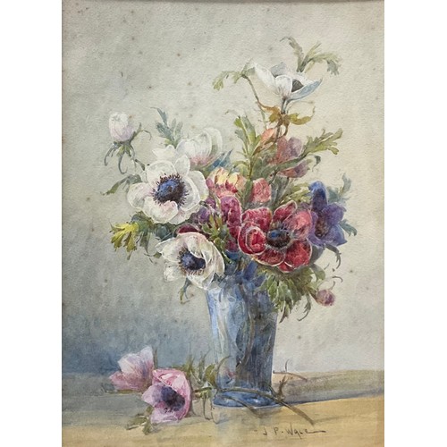 1092 - John Porter Wale (1860-1920)
A similar pair, Floral still life studies, Anemones, Sweet Williams
eac... 