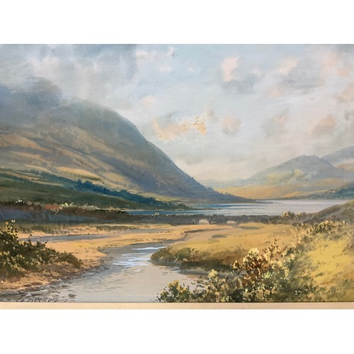 1044 - George Trevor
A pair, Irish and Scottish Landscapes - Leenane, County Galway, and Ballachulish, Loch... 