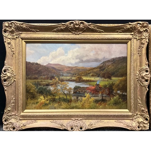 752 - George Harrison RCA (1867-1950)
A pair, Lochside Cottages
signed, oils on canvas, each measuring 30.... 