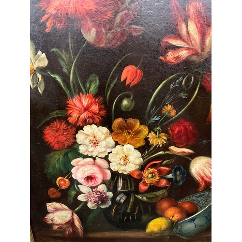 1071 - Dutch School, (18th century manner)
An Early Summer Bouquet of Flowers
unsigned, oil on canvas, 61cm... 