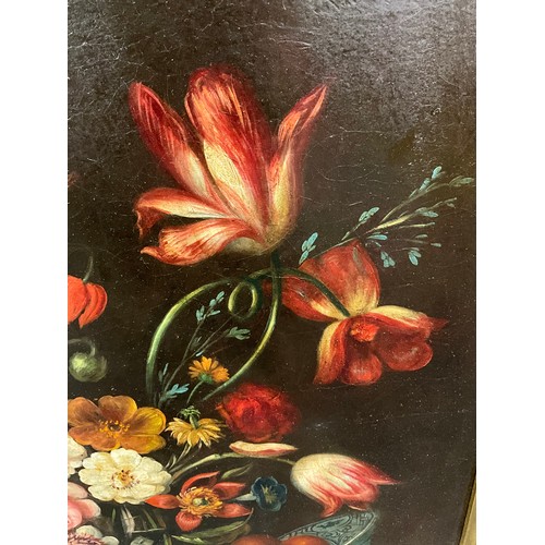 1071 - Dutch School, (18th century manner)
An Early Summer Bouquet of Flowers
unsigned, oil on canvas, 61cm... 