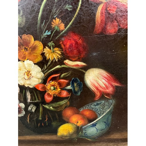 1071 - Dutch School, (18th century manner)
An Early Summer Bouquet of Flowers
unsigned, oil on canvas, 61cm... 