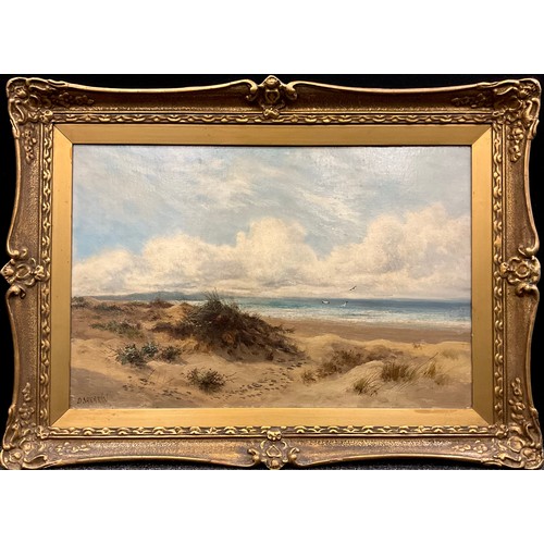 811 - David Sherrin (1868-1940) 
Sand Dunes and a Sea View
signed, oil on canvas, 40cm x 61cm