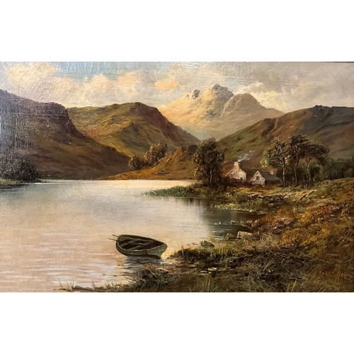 798 - A. Lewis (Victorian school)
Loch Shiel, Ross-Shire
signed, dated 1914, oil on canvas, signed again, ... 