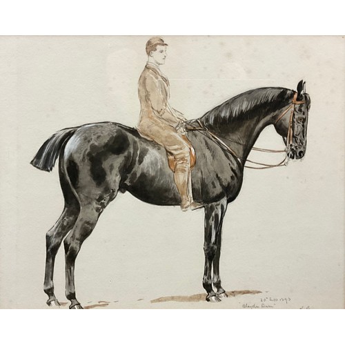 1054 - John Charlton, (British, 1849–1917)
Jockey and Horse
signed with monogram J. C., dated 20th Sept., 1... 