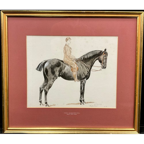 1054 - John Charlton, (British, 1849–1917)
Jockey and Horse
signed with monogram J. C., dated 20th Sept., 1... 