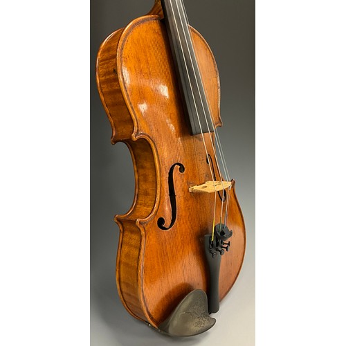 1472 - Carlo Storioni, A full size violin (4/4), two-piece maple back of good figure, equally well-figured ... 