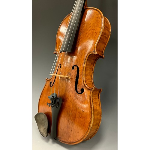 1472 - Carlo Storioni, A full size violin (4/4), two-piece maple back of good figure, equally well-figured ... 