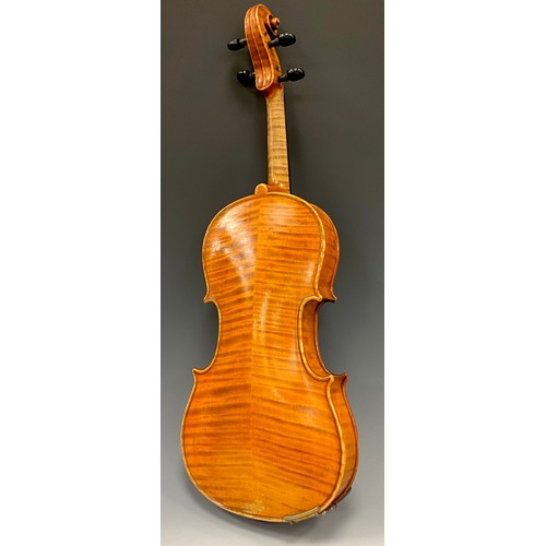 1472 - Carlo Storioni, A full size violin (4/4), two-piece maple back of good figure, equally well-figured ... 