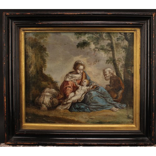 819 - Italian School (17th/18th Century)
The Holy Family
oil on canvas, 25cm x 30cm

Provenance: Christie'... 