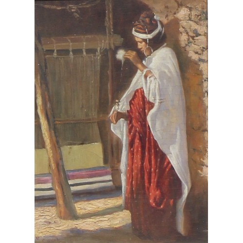 1132 - Marcel Canet (1875 - 1959)
A Triptych, Moorish Scenes
signed, oil on panel, the central section 32cm... 