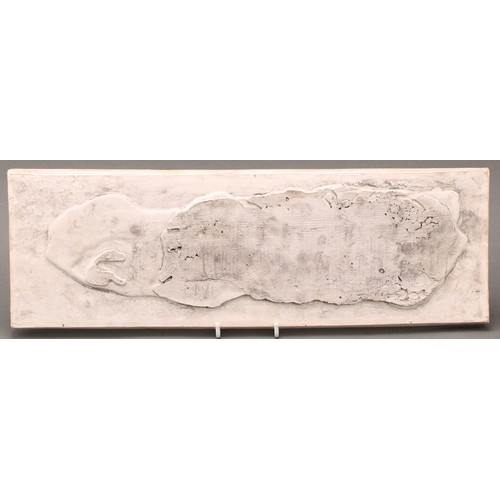 1515 - A 19th century composition architectural plaque, sprigged in the manner of Wedgwood Jasperware with ... 