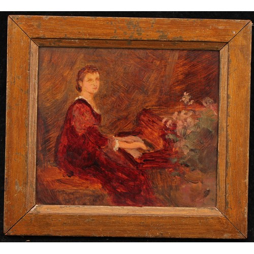 867 - After Ethel Walker (1861-1951)  
The Piano Recital 
unsigned, oil on board, 12.5cm x 14cm