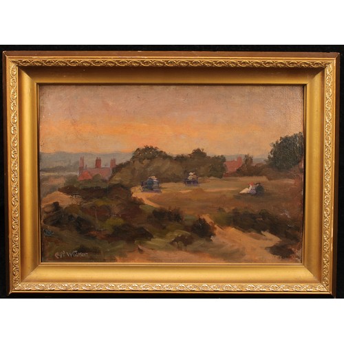 877 - Alfred Walker (1893-1952) 
The View at Wallasey 
signed, oil on board, 24cm x 35.5cm