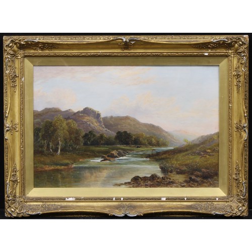 1033 - William Henry Hall (1882-1926) 
Cattle, Snowdonia 
signed, dated 1900, oil on canvas, 39cm x 59cm