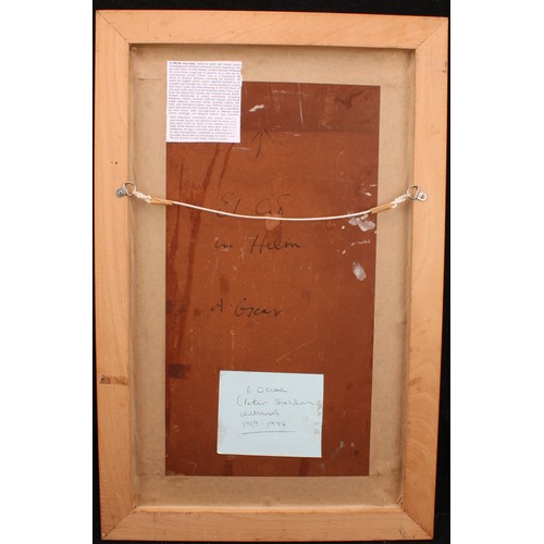 1022 - Style of Peter Sheldon-Williams ('Oscar') (1919-1994) 
Abstract Portrait 
unsigned, label to verso, ... 