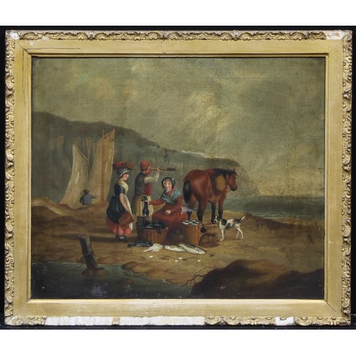 1025 - Style of William Shayer (1787-1879) 
The Lobster Catchers 
unsigned, oil on canvas, 49cm x 59