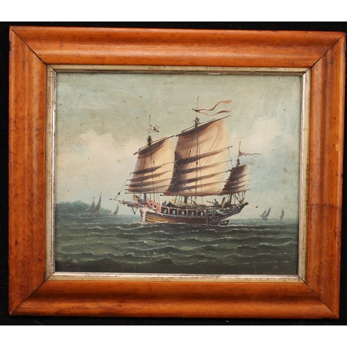 909 - Continental School (19th century) 
Clipper at Sea 
unsigned, gouache, 19.5cm x 24cm