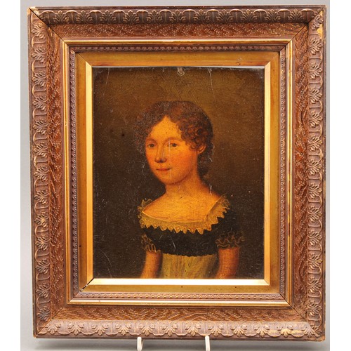 743 - English School (19th century)
Portrait of a Young Girl
oil on panel, 22cm x 18cm